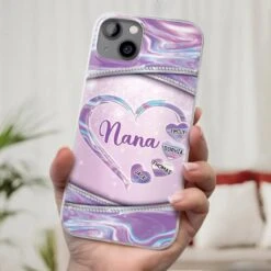 Nana’s Heart, Filled With Love - Family Personalized Custom Clear Phone Case - Mother's Day Gift For Mom, Grandma 8 Nana’s Heart, Filled With Love - Family Personalized Custom Clear Phone Case - Mother's Day Gift For Mom, Grandma -Pawfect House Sale 67d3b98669534