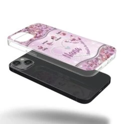 Grandkids Fill Nana’s Life With Love - Family Personalized Custom Clear Phone Case - Mother's Day Gift For Mom, Grandma -Pawfect House Sale 67d3c4c98380f