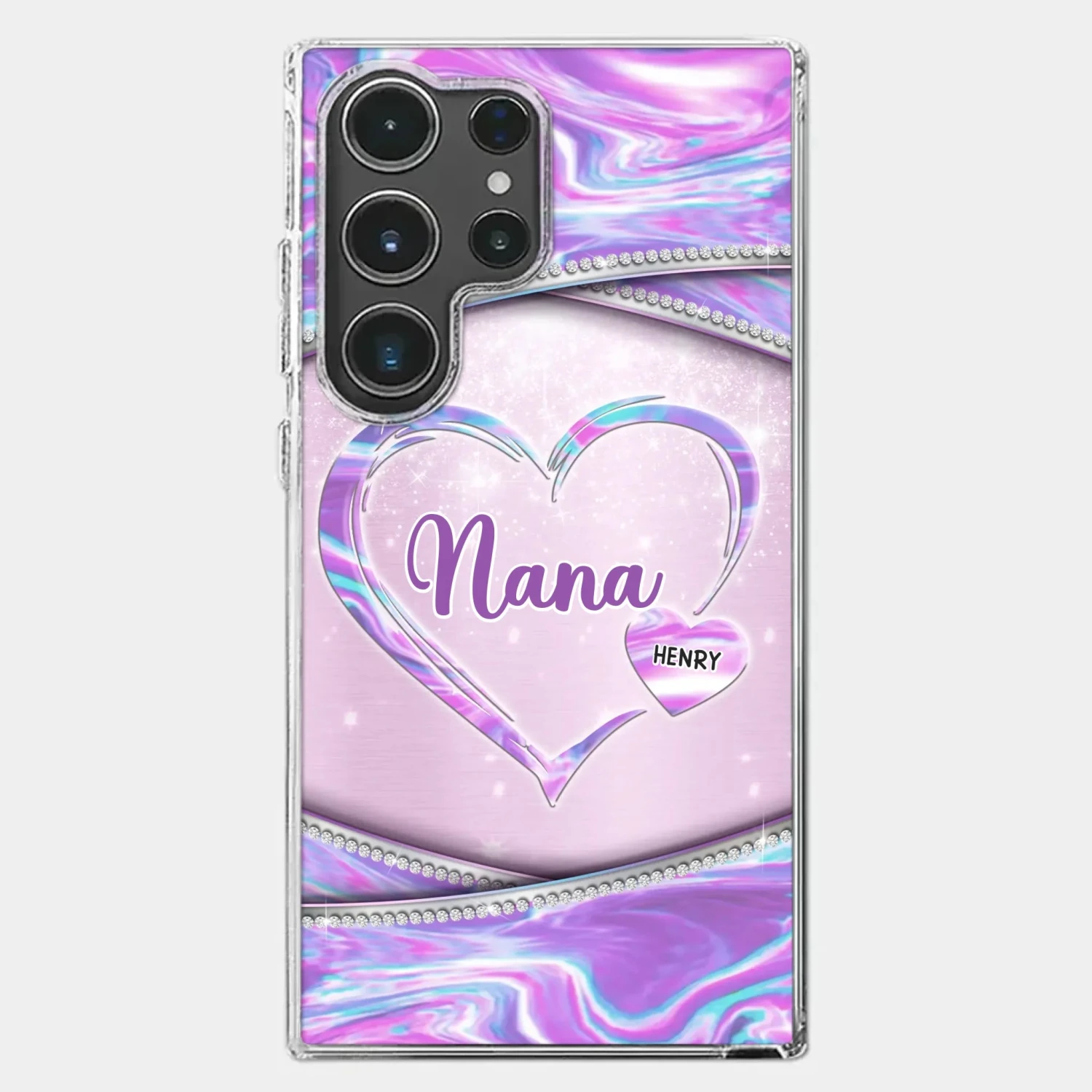 Nana’s Heart, Filled With Love - Family Personalized Custom Clear Phone Case - Mother's Day Gift For Mom, Grandma 6 Nana’s Heart, Filled With Love - Family Personalized Custom Clear Phone Case - Mother's Day Gift For Mom, Grandma - Image 6