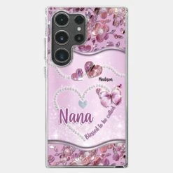 Grandkids Fill Nana’s Life With Love - Family Personalized Custom Clear Phone Case - Mother's Day Gift For Mom, Grandma -Pawfect House Sale 67d3f231324db
