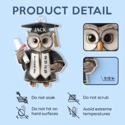 Hats Off, Goals On - Family Personalized Custom Car Ornament - Acrylic Custom Shaped - Graduation Gift For Family Members, Siblings, Brothers, Sisters -Pawfect House Sale 67d3fcc029327