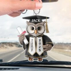 Hats Off, Goals On - Family Personalized Custom Car Ornament - Acrylic Custom Shaped - Graduation Gift For Family Members, Siblings, Brothers, Sisters -Pawfect House Sale 67d3fcdebe1c1