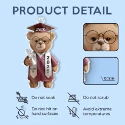 Wise And Ready - Family Personalized Custom Car Ornament - Acrylic Custom Shaped - Graduation Gift For Family Members, Siblings, Brothers, Sisters -Pawfect House Sale 67d4030acbe41