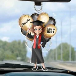 Graduate Today, Legend Forever - Family Personalized Custom Car Ornament - Acrylic Custom Shaped - Graduation Gift For Family Members, Siblings, Brothers, Sisters