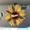 Love Blooms Forever - Family Personalized Custom Acrylic Car Visor Clip - Mother's Day, Gift For Mom, Grandma