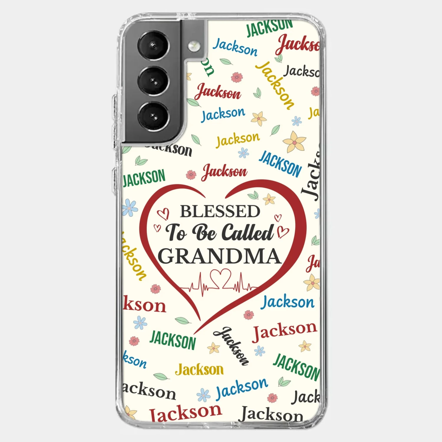 A Name Written In Love, Grandma - Family Personalized Custom Clear Phone Case - Mother's Day Gift For Mom, Grandma 6 A Name Written In Love, Grandma - Family Personalized Custom Clear Phone Case - Mother's Day Gift For Mom, Grandma - Image 6