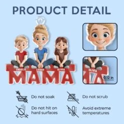 Our Hearts Belong To You, Mama - Family Personalized Custom Car Ornament - Acrylic Custom Shaped - Mother's Day, Gift For Mom, Grandma -Pawfect House Sale 67d8be6ade7be