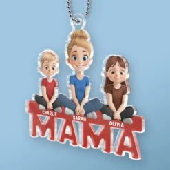 Our Hearts Belong To You, Mama - Family Personalized Custom Car Ornament - Acrylic Custom Shaped - Mother's Day, Gift For Mom, Grandma -Pawfect House Sale 67d8be6b32ece