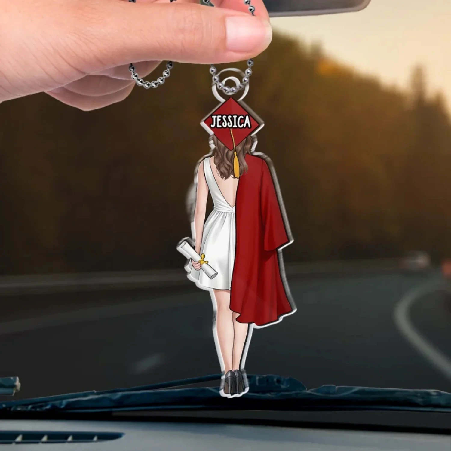 The Future Is Yours, Go Shine - Family Personalized Custom Car Ornament - Acrylic Custom Shaped - Graduation Gift For Family Members, Siblings, Brothers, Sisters 4 The Future Is Yours, Go Shine - Family Personalized Custom Car Ornament - Acrylic Custom Shaped - Graduation Gift For Family Members, Siblings, Brothers, Sisters - Image 4