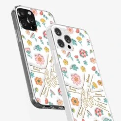 Holding Love Always - Family Personalized Custom 3D Inflated Effect Printed Clear Phone Case - Gift For Mom, Grandma -Pawfect House Sale 67e0e3f9f2116