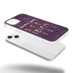 Her Garden Grows With Love - Family Personalized Custom Clear Phone Case - Mother's Day, Gift For Mom, Grandma -Pawfect House Sale 67e129cc623df