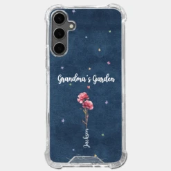 Her Garden Grows With Love - Family Personalized Custom Clear Phone Case - Mother's Day, Gift For Mom, Grandma -Pawfect House Sale 67e12e3328a91