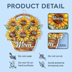 Blooming Love, Forever Mom - Family Personalized Custom Car Ornament - Acrylic Custom Shaped - Mother's Day, Gift For Mom, Grandma -Pawfect House Sale 67e2523254746