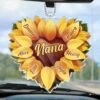 You Make Life Bloom, Mom - Family Personalized Custom Car Ornament - Acrylic Custom Shaped - Mother's Day, Gift For Mom, Grandma