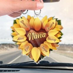 You Make Life Bloom, Mom - Family Personalized Custom Car Ornament - Acrylic Custom Shaped - Mother's Day, Gift For Mom, Grandma 8 You Make Life Bloom, Mom - Family Personalized Custom Car Ornament - Acrylic Custom Shaped - Mother's Day, Gift For Mom, Grandma -Pawfect House Sale 67e255f67424e