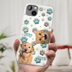 Custom Photo Cuteness Overload In Every Call - Dog & Cat Personalized Custom 3D Inflated Effect Printed Clear Phone Case - Gift For Pet Owners, Pet Lover -Pawfect House Sale 67e295e195021