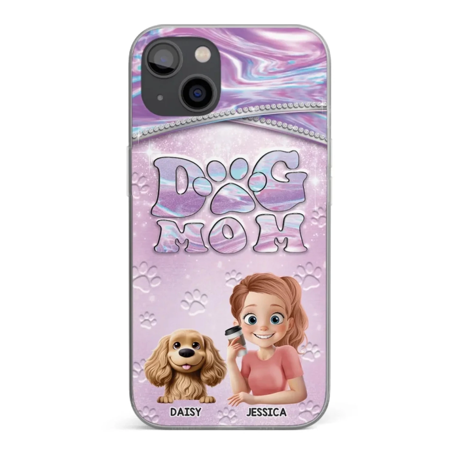 Dog Mom Mode, Always On - Dog Personalized Custom Clear Phone Case - Mother's Day, Gift For Pet Owners, Pet Lovers 1 Dog Mom Mode, Always On - Dog Personalized Custom Clear Phone Case - Mother's Day, Gift For Pet Owners, Pet Lovers