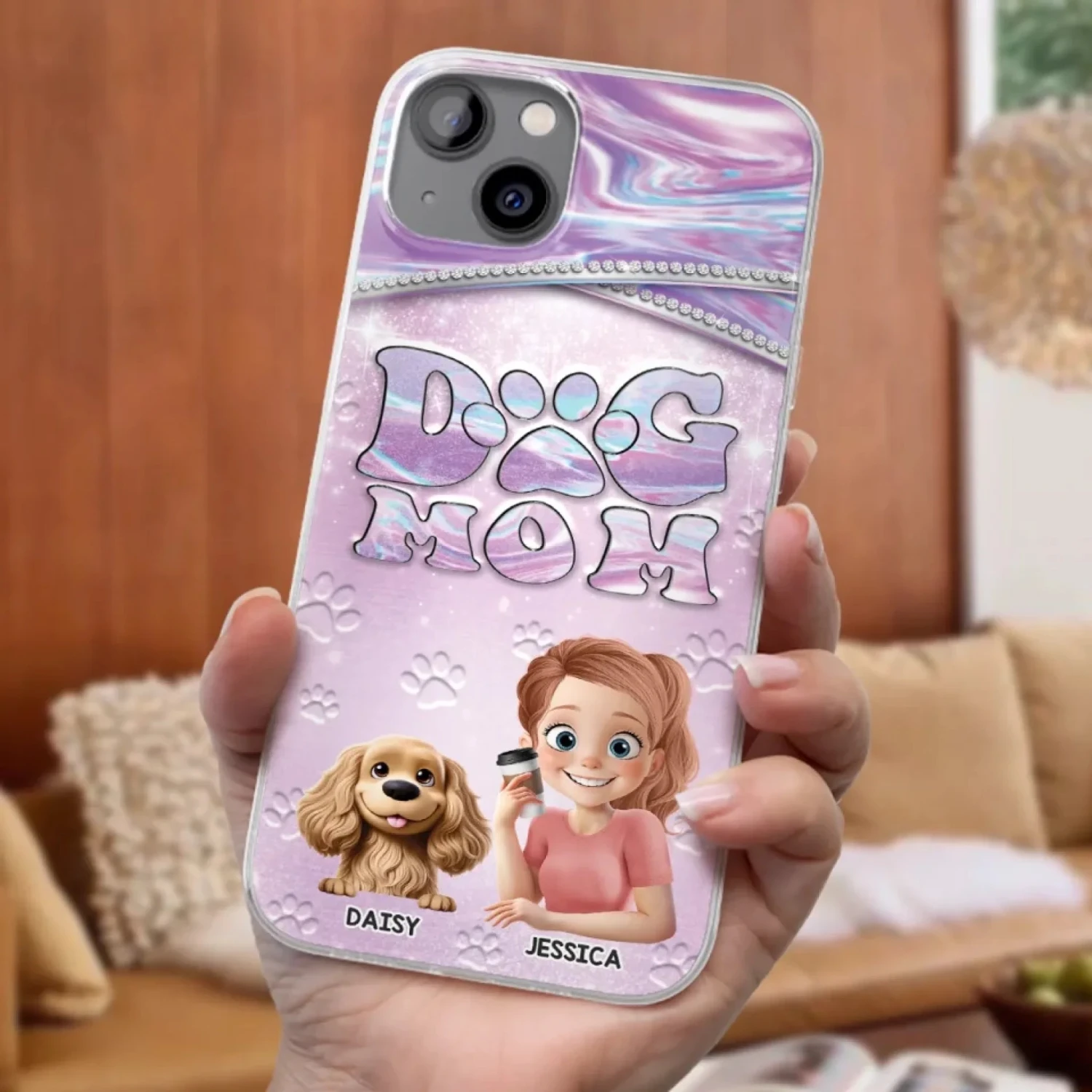 Dog Mom Mode, Always On - Dog Personalized Custom Clear Phone Case - Mother's Day, Gift For Pet Owners, Pet Lovers 3 Dog Mom Mode, Always On - Dog Personalized Custom Clear Phone Case - Mother's Day, Gift For Pet Owners, Pet Lovers - Image 3