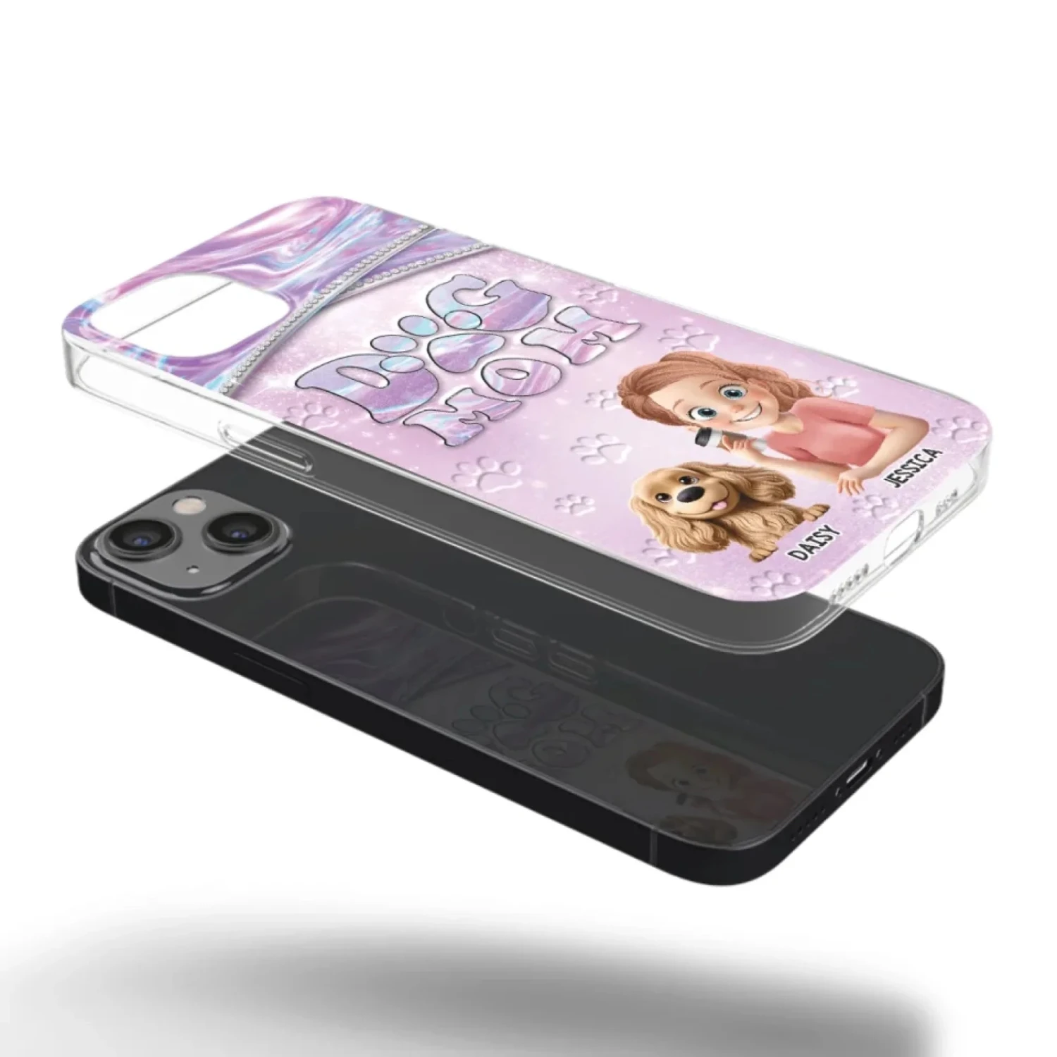 Dog Mom Mode, Always On - Dog Personalized Custom Clear Phone Case - Mother's Day, Gift For Pet Owners, Pet Lovers 4 Dog Mom Mode, Always On - Dog Personalized Custom Clear Phone Case - Mother's Day, Gift For Pet Owners, Pet Lovers - Image 4