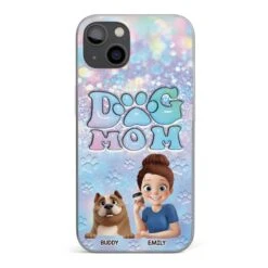 She’s The Mom, I’m The Boss - Dog Personalized Custom Clear Phone Case - Mother's Day, Gift For Pet Owners, Pet Lovers