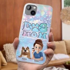 She’s The Mom, I’m The Boss - Dog Personalized Custom Clear Phone Case - Mother's Day, Gift For Pet Owners, Pet Lovers -Pawfect House Sale 67e3a855a06cb