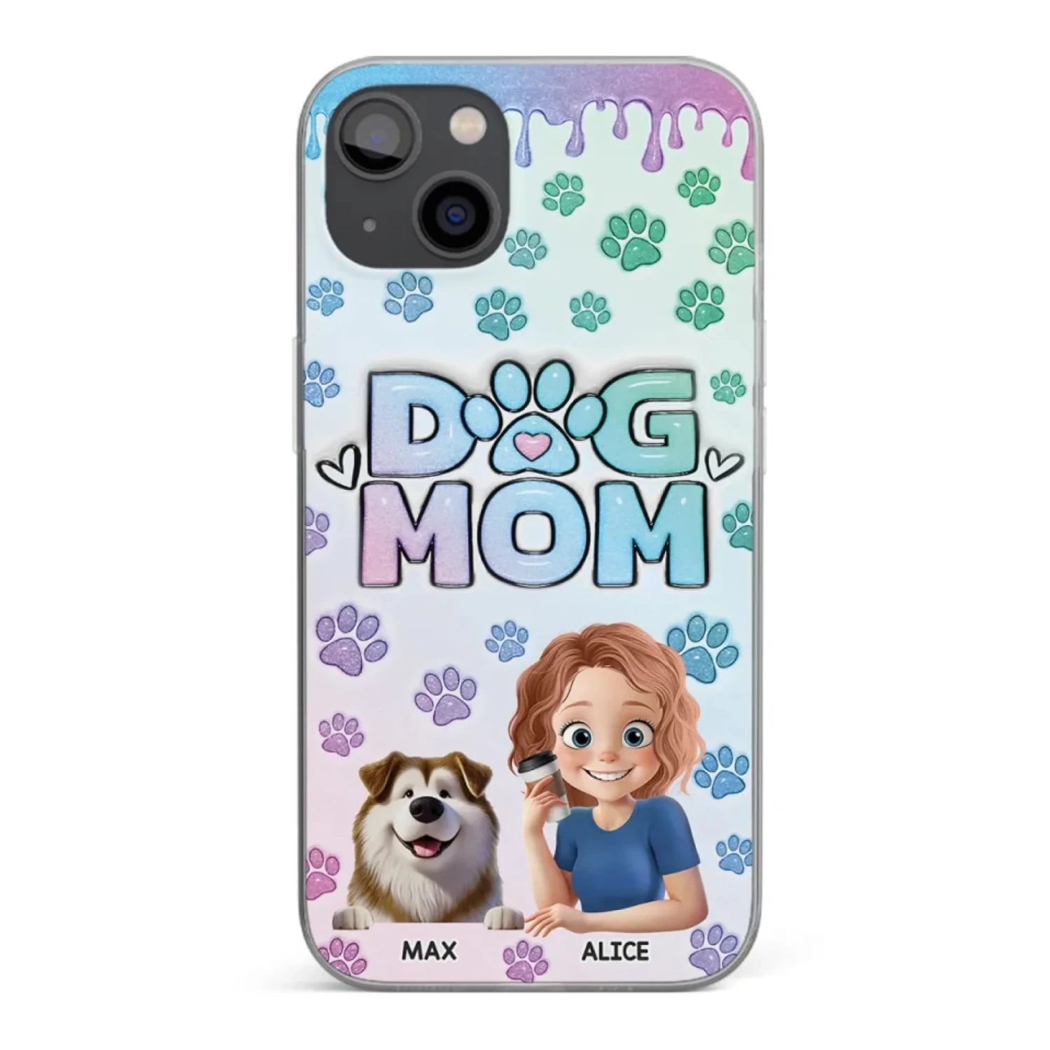 My Best Friend Has Paws - Dog Personalized Custom 3D Inflated Effect Printed Clear Phone Case - Gift For Pet Owners, Pet Lover 1 My Best Friend Has Paws - Dog Personalized Custom 3D Inflated Effect Printed Clear Phone Case - Gift For Pet Owners, Pet Lover