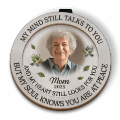 Custom Photo Though You're Gone, Your Love Remains - Memorial Personalized Custom Car Visor Clip - Sympathy Gift For Family Members -Pawfect House Sale 67e49c3f568bb