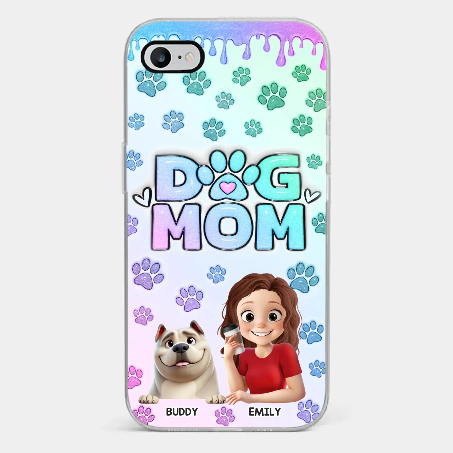 My Best Friend Has Paws - Dog Personalized Custom 3D Inflated Effect Printed Clear Phone Case - Gift For Pet Owners, Pet Lover 2 My Best Friend Has Paws - Dog Personalized Custom 3D Inflated Effect Printed Clear Phone Case - Gift For Pet Owners, Pet Lover - Image 2