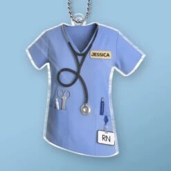 Gentle Hands, Fierce Spirit - Nurse Personalized Custom Car Ornament - Acrylic Custom Shaped - Appreciation, Thank You Gift, Nurse Life, Doctor Life -Pawfect House Sale 67eb530eb4e63