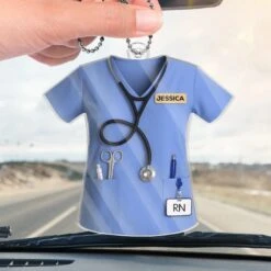 Gentle Hands, Fierce Spirit - Nurse Personalized Custom Car Ornament - Acrylic Custom Shaped - Appreciation, Thank You Gift, Nurse Life, Doctor Life -Pawfect House Sale 67eb530fbd546
