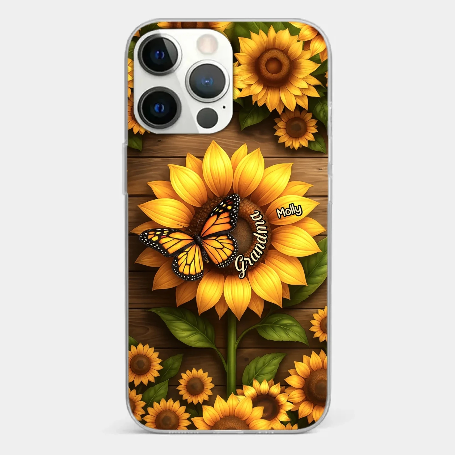 Planted With Love, Blossomed With Grandkids - Family Personalized Custom Clear Phone Case - Mother's Day, Gift For Mom, Grandma 2 Planted With Love, Blossomed With Grandkids - Family Personalized Custom Clear Phone Case - Mother's Day, Gift For Mom, Grandma - Image 2