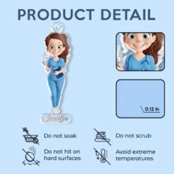 Not All Heroes Wear Capes, Some Wear White Coats - Nurse Personalized Custom Car Ornament - Acrylic Custom Shaped - Appreciation, Thank You Gift, Nurse Life, Doctor Life -Pawfect House Sale 67ec961bb26be