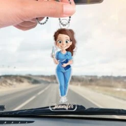 Not All Heroes Wear Capes, Some Wear White Coats - Nurse Personalized Custom Car Ornament - Acrylic Custom Shaped - Appreciation, Thank You Gift, Nurse Life, Doctor Life -Pawfect House Sale 67ec961e04c01
