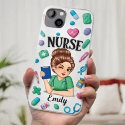 Nurse Life, Best Life - Nurse Personalized Custom 3D Inflated Effect Printed Clear Phone Case - Appreciation, Thank You Gift, Nurse Life, Doctor Life -Pawfect House Sale 67ef3f4ee7fb8