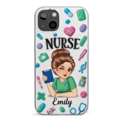 Nurse Life, Best Life - Nurse Personalized Custom 3D Inflated Effect Printed Clear Phone Case - Appreciation, Thank You Gift, Nurse Life, Doctor Life
