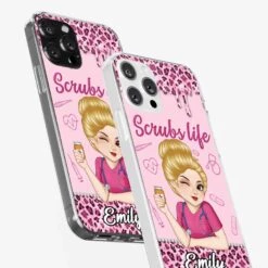 Living That Scrubs Life One Shift At A Time - Nurse Personalized Custom Clear Phone Case - Appreciation, Thank You Gift, Nurse Life, Doctor Life -Pawfect House Sale 67ef4a4074568