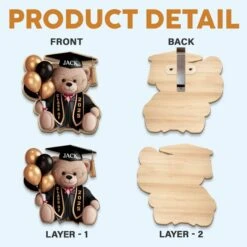 Proudly Graduated And Still Huggable - Family Personalized Custom Car Visor Clip - Graduation Gift For Family Members, Siblings, Brothers, Sisters -Pawfect House Sale 67f6374989012