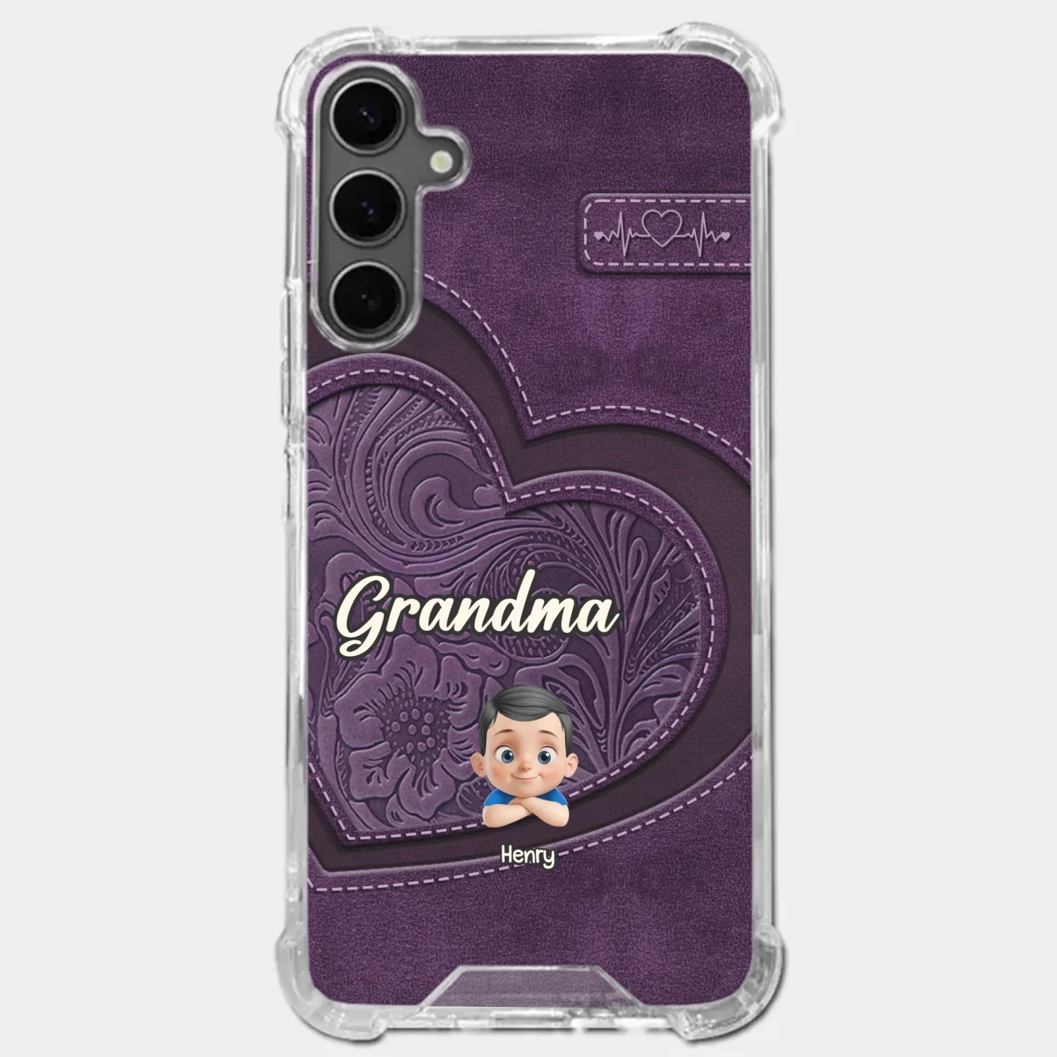 Always In Your Hug, Grandma - Family Personalized Custom Clear Phone Case - Mother's Day, Gift For Mom, Grandma 6 Always In Your Hug, Grandma - Family Personalized Custom Clear Phone Case - Mother's Day, Gift For Mom, Grandma - Image 6