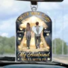 Still Walking With Me, Every Step Of The Way - Memorial Personalized Custom Car Ornament - Acrylic Custom Shaped - Father's Day, Sympathy Gift For Couple, Husband Wife, Family Members