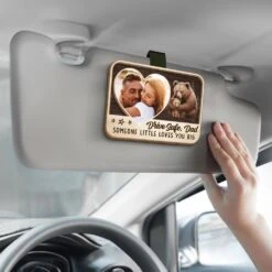 Custom Photo Someone Little Loves You Big - Family Personalized Custom Car Visor Clip - Father's Day, Gift For Dad, Grandpa 8 Custom Photo Someone Little Loves You Big - Family Personalized Custom Car Visor Clip - Father's Day, Gift For Dad, Grandpa -Pawfect House Sale 681ddfbc0e940