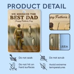 From Our Hooks To Your Heart - Family Personalized Custom Car Ornament - Acrylic Custom Shaped - Father's Day, Gift For Dad, Grandpa, Fishing Lovers, Fishermen -Pawfect House Sale 6825cde60a71d