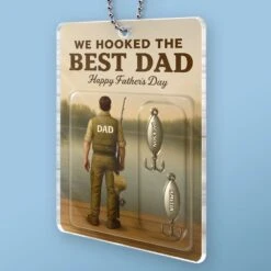 From Our Hooks To Your Heart - Family Personalized Custom Car Ornament - Acrylic Custom Shaped - Father's Day, Gift For Dad, Grandpa, Fishing Lovers, Fishermen -Pawfect House Sale 6825cde69aeac