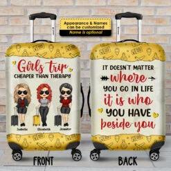 Girls Trip, It Doesn't Matter Where You Go - Personalized Luggage Cover 5 Girls Trip, It Doesn't Matter Where You Go - Personalized Luggage Cover -Pawfect House Sale 7. AD 01ba1219 07f7 47d0 9708 e98c7800ff44