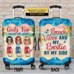Beach Vibes And My Bestie By My Side - Personalized Luggage Cover 5 Beach Vibes And My Bestie By My Side - Personalized Luggage Cover -Pawfect House Sale 7. AD 69664581 c7c5 47da b0e2 578ac6f48852