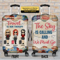 The Sky Is Calling & We Must Go - Gift For Bestie - Personalized Luggage Cover -Pawfect House Sale 7. AD d0e6c11b 0b90 47e5 bbab eb19ee809704