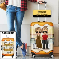Let's Travel Together And Get Lost In Beautiful Places - Gift For Couples, Husband Wife - Personalized Luggage Cover 6 Let's Travel Together And Get Lost In Beautiful Places - Gift For Couples, Husband Wife - Personalized Luggage Cover -Pawfect House Sale 7.AD1 0258b6e8 83ce 42f2 b57b aaf778be2b98
