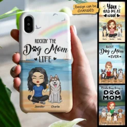 Rockin' The Dog Mom Life - Gift For Dog Mom, Personalized Phone Case -Pawfect House Sale 7.AD1 b5ff84c4 603e 4d6d 9d57 038cc83736fb