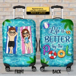 Life Is Better By The Pool - Gift For Couples, Husband Wife - Personalized Luggage Cover 6 Life Is Better By The Pool - Gift For Couples, Husband Wife - Personalized Luggage Cover -Pawfect House Sale 7.AD1 f6e6cccd 9cfa 40f9 b3a9 ad83b4ab8e36