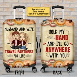 Hold My Hand - Personalized Luggage Cover - Gift For Couples, Husband Wife 5 Hold My Hand - Personalized Luggage Cover - Gift For Couples, Husband Wife -Pawfect House Sale 7.AD 0ab7782a 61af 4b60 8063 c0934adbd19e