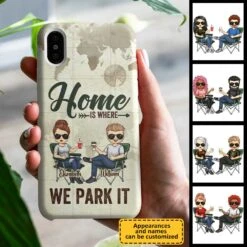 Our Home Is Where We Park It - Gift For Camping Couples, Husband Wife - Personalized Phone Case -Pawfect House Sale 7.AD 300b651d a2e4 4a23 9792 2bea0d22d7f2
